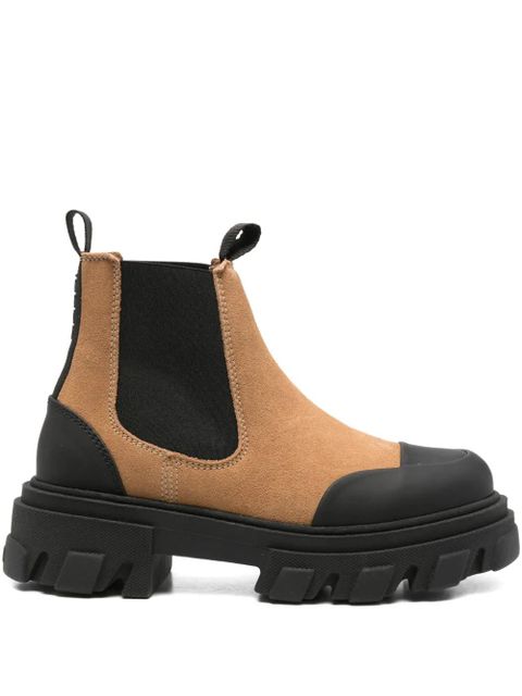 GANNI lug-sole chelsea boots - Brown - zdjęcie produktu nr 1