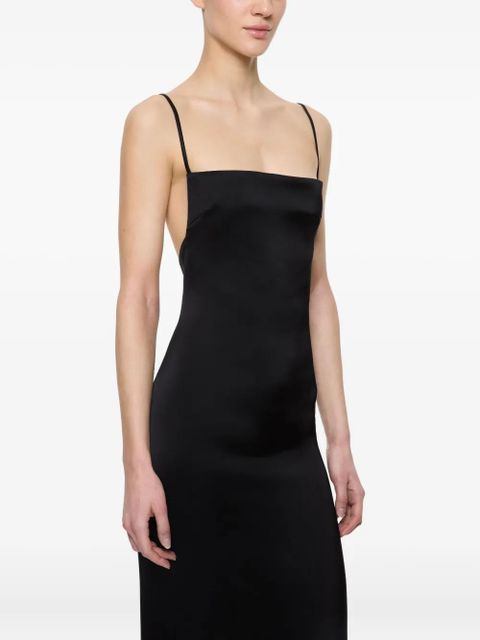 Paris Georgia Phoebe slip midi dress - Black