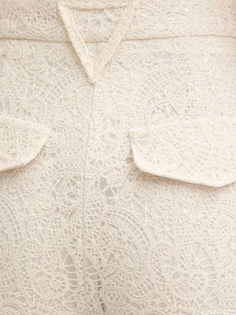 Simona Corsellini spodnie damskie kolor beżowy szerokie high waist P25CPPA013