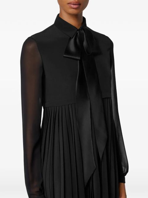 Versace pleated mini dress - Black