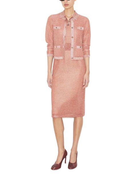 Tory Burch Kendra mesh cardigan - Pink