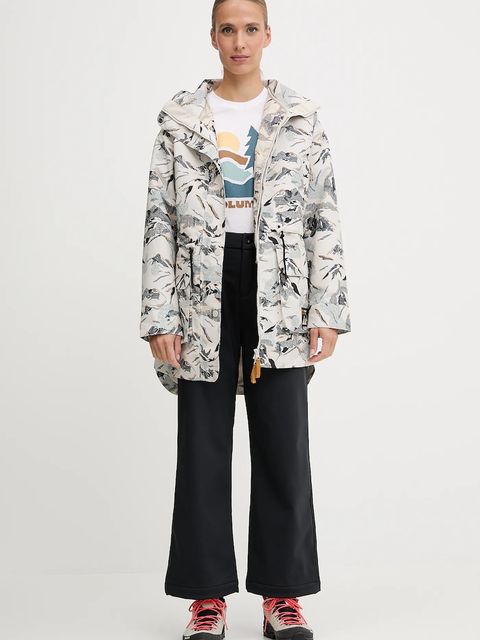 Columbia kurtka High Cascades Interchang kolor beżowy przejściowa oversize 2141501