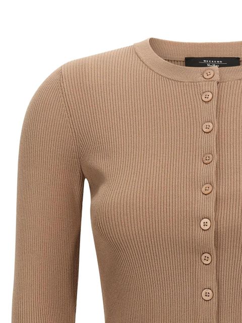 Weekend Max Mara ribbed cardigan - Neutrals