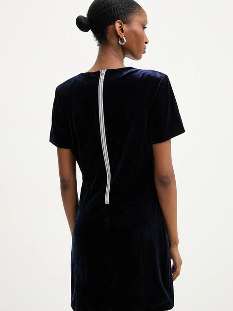 Answear.LAB sukienka kolor granatowy mini dopasowana