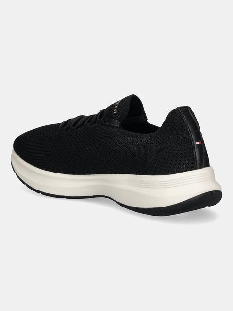 Tommy Hilfiger sneakersy TH KNIT RUNNER damskie kolor czarny FW0FW08813