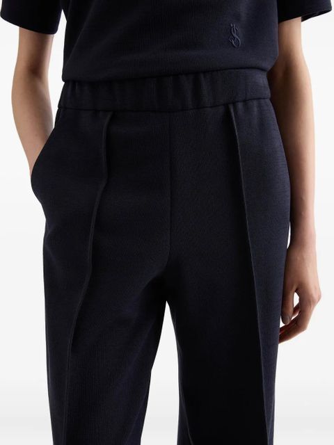 Jil Sander elastic-waist trousers - Blue