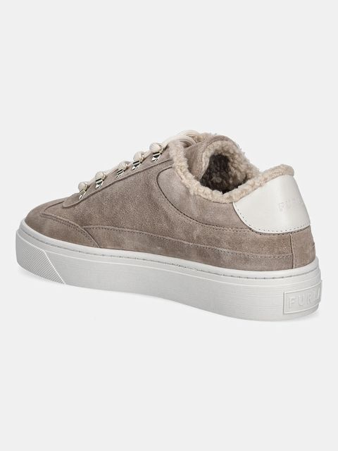 Furla sneakersy zamszowe Enjoy Lace-Up Sneaker damskie kolor beżowy YK31ENJ BX4212 2534S