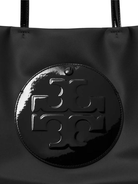 Tory Burch small Ella logo-embossed tote bag - Black