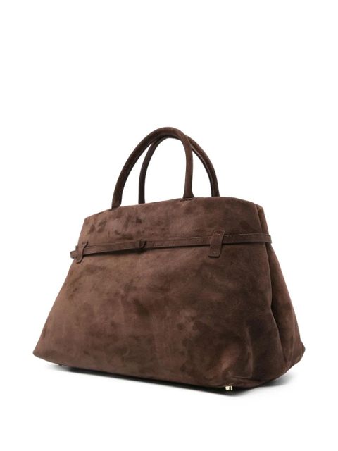 Manu Atelier Le Cambon suede handbag - Brown
