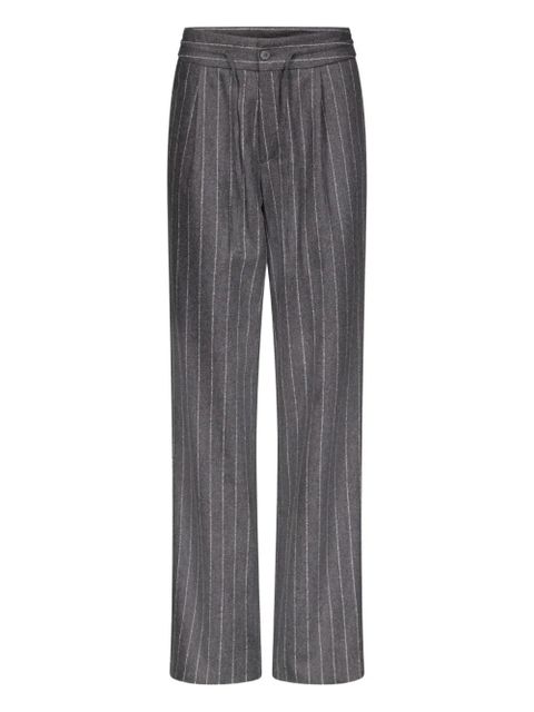 LouLou de Saison Lizzie pinstripe pleated trousers - Black - zdjęcie produktu nr 1