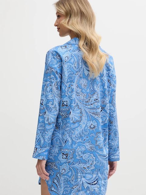Lauren Ralph Lauren koszula piżamowa damska kolor niebieski ILN32399