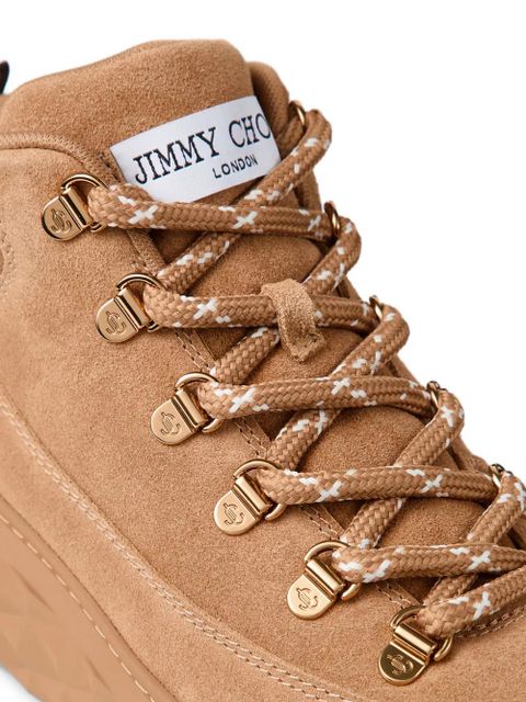 Jimmy Choo Diamond Maxi Hike F suede high-top sneakers - Neutrals