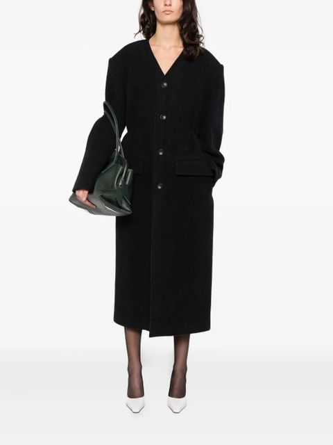 Alexander Wang collarless coat - Black