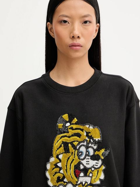 Kenzo bluza bawełniana x Verdy kolor czarny z aplikacją FF58SW2764MC.99J