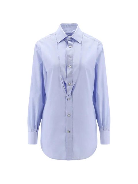 Maison Margiela button frayed shirt - Blue - zdjęcie produktu nr 1