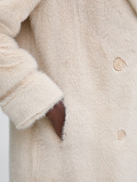 Twinset płaszcz kolor beżowy 252TT2152