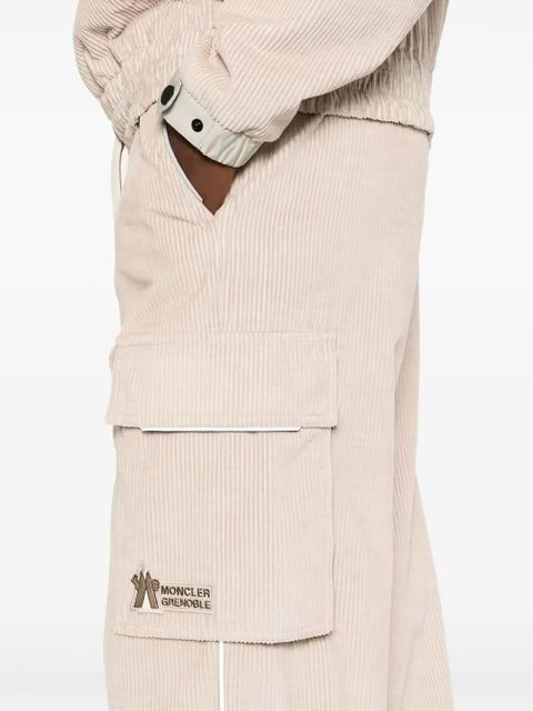 Moncler Grenoble corduroy cargo trousers - Neutrals