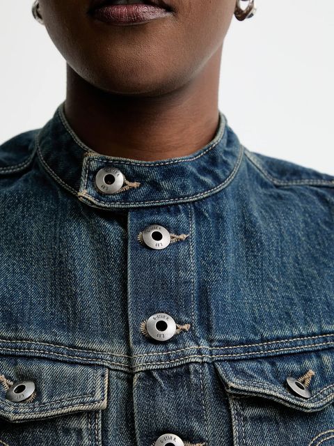 G-Star sukienka jeansowa 0 kolor niebieski mini dopasowana D27698.D577