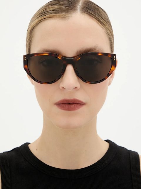 Isabel Marant okulary przeciwsłoneczne damskie kolor brązowy IM 0217/S