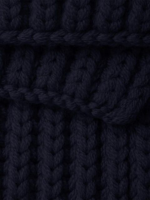 Prada enamelled triangle rib knit scarf - Blue - zdjęcie produktu nr 2