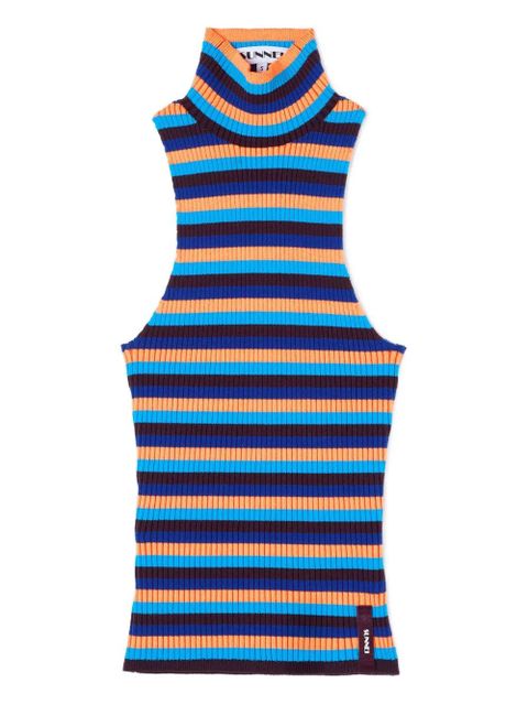 Sunnei high-neck striped top - Blue - zdjęcie produktu nr 1