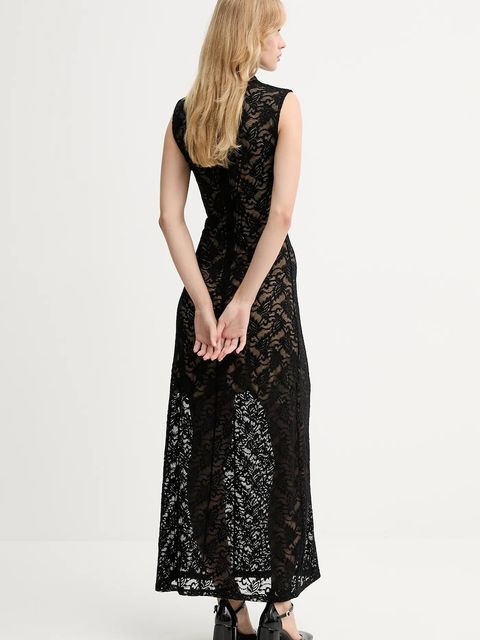 Gestuz sukienka kolor czarny maxi dopasowana 10910677