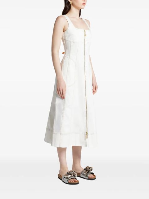 Aje cotton midi dress - White