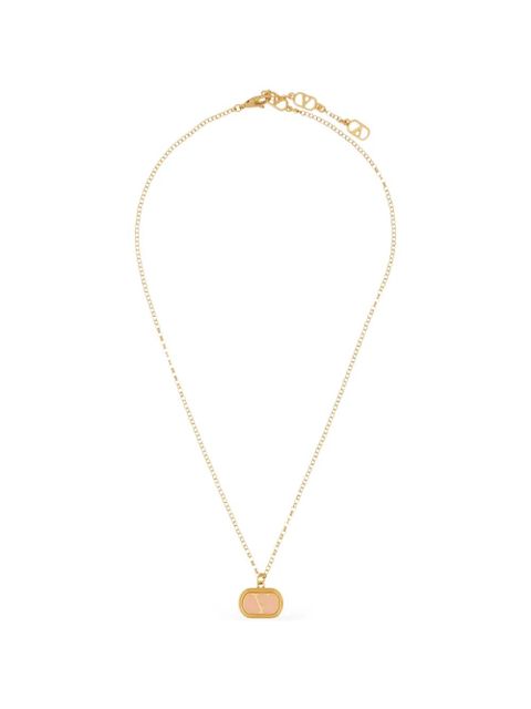 Valentino Garavani logo-pendant necklace - Gold - zdjęcie produktu nr 1