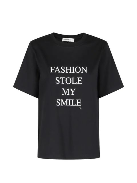 Victoria Beckham crew-neck T-shirt - Black - zdjęcie produktu nr 1