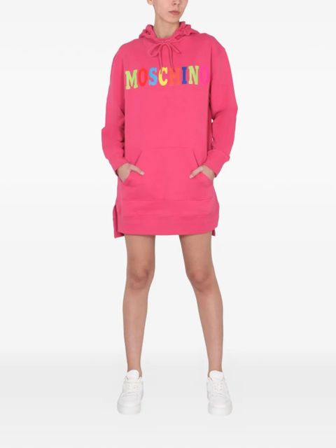 Moschino hooded logo dress - Pink - zdjęcie produktu nr 2