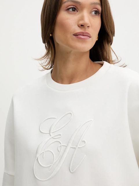 Emporio Armani bluza damska kolor biały z aplikacją EW000482 AF10002
