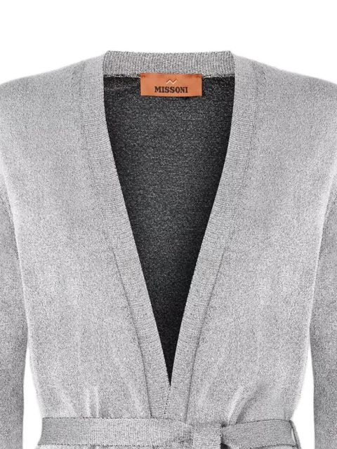 Missoni belted cardigan - Grey - zdjęcie produktu nr 2