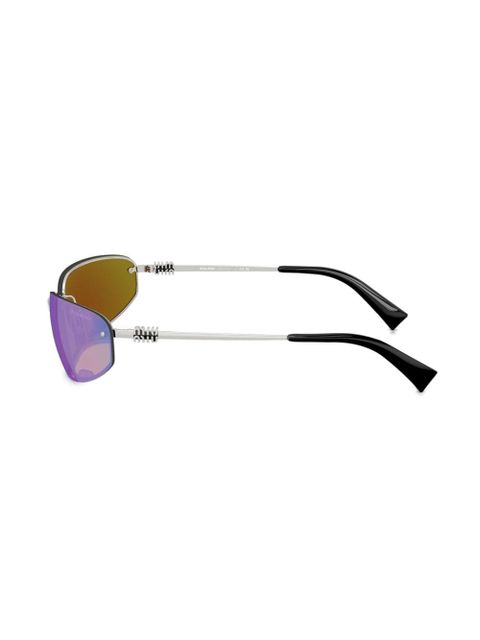 Miu Miu Eyewear oval-frame sunglasses - Silver