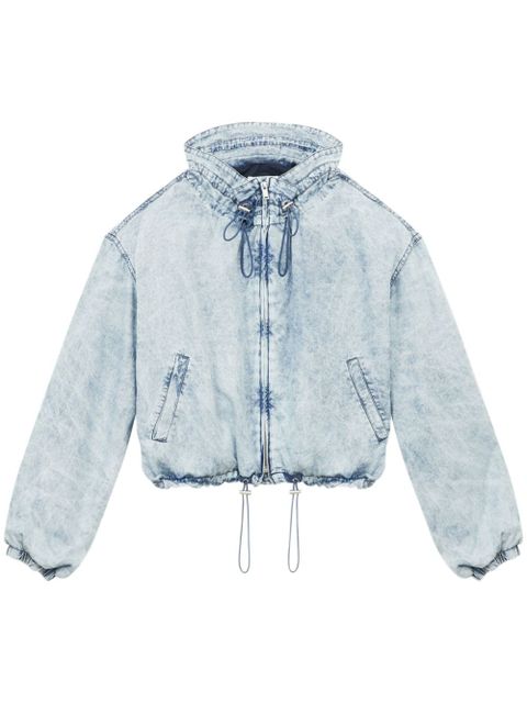 MARANT ÉTOILE Plume bomber jacket - Blue