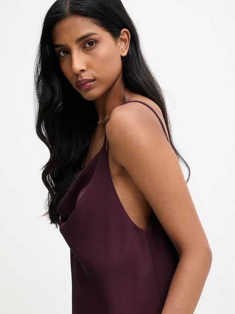 Answear.LAB bluzka damska kolor bordowy gładka