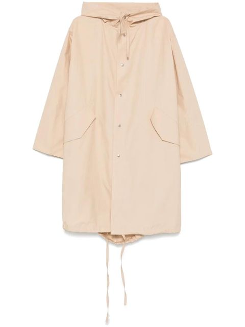 Jil Sander logo-print coat - Neutrals - zdjęcie produktu nr 1