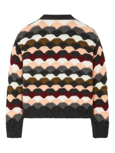 Alanui Shattered Stripes sweater - Grey