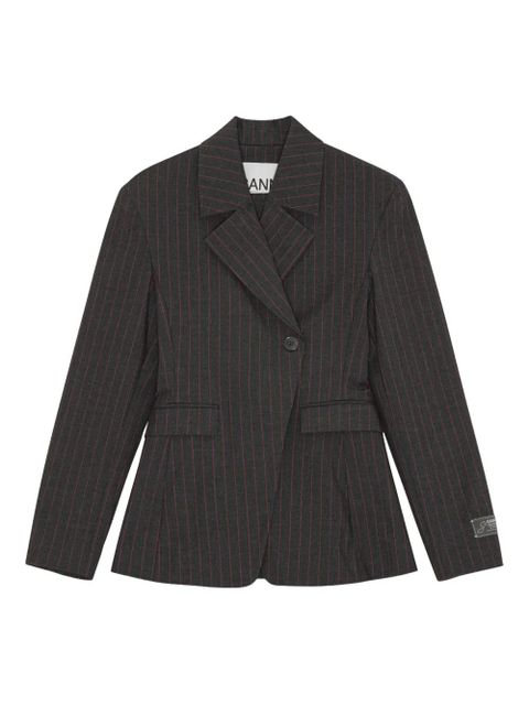 GANNI off-centre blazer - Black - zdjęcie produktu nr 1