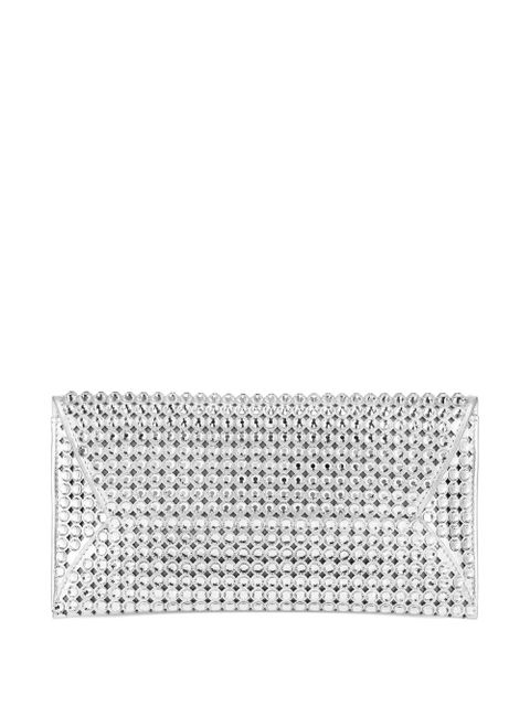 Aquazzura Tequila crystal-embellished clutch bag - Silver - zdjęcie produktu nr 1