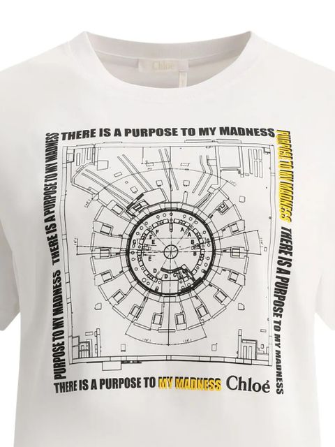 Chloé graphic-print T-shirt - White - zdjęcie produktu nr 2