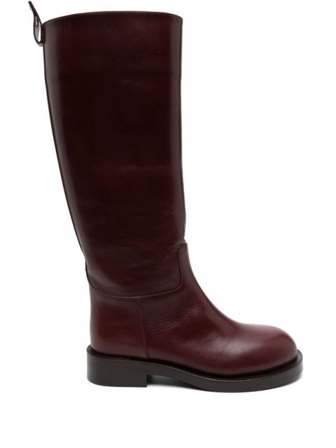 Rabanne leather boots - Red - zdjęcie produktu nr 1