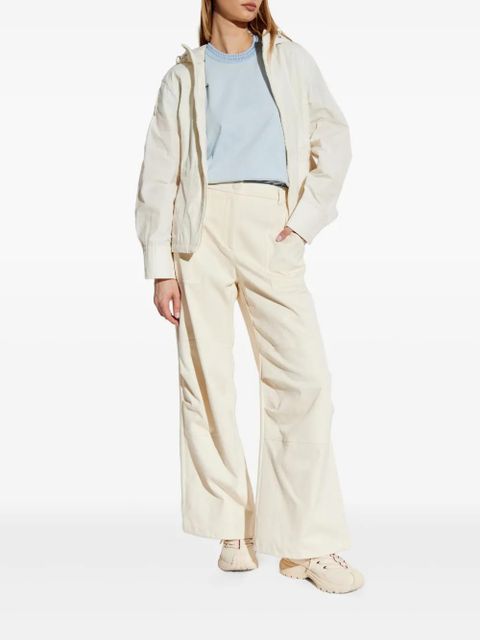 Moncler logo-appliqué jacket - White