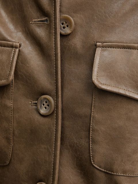 Guess kurtka DORA kolor brązowy przejściowa W5YL35 WHGW0