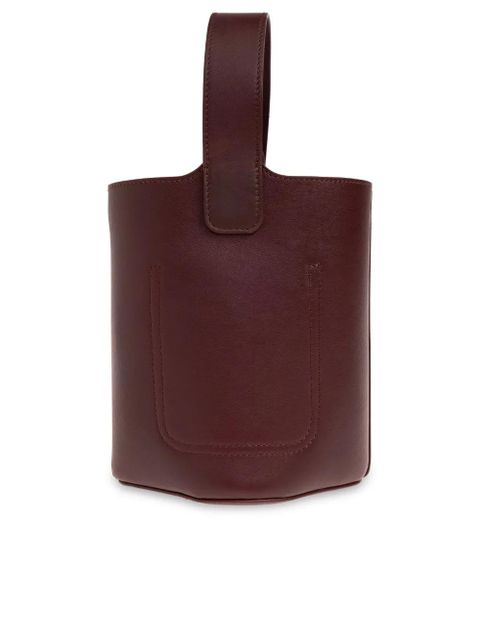 LOEWE mini Pebble bucket bag - Red