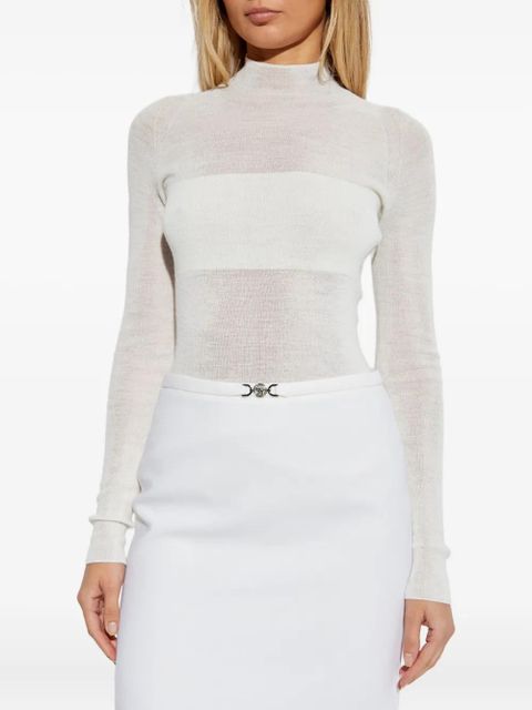 Versace long-sleeve roll-neck sweater - Neutrals