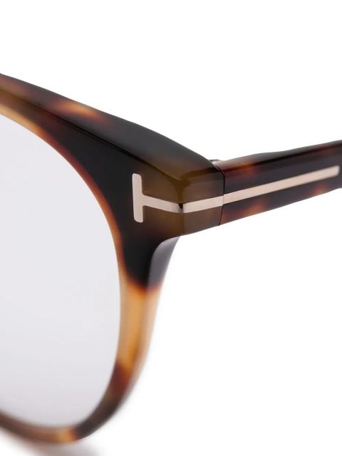 TOM FORD Eyewear FT5742B round-frame glasses - Brown