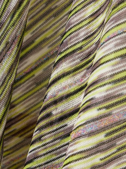 Missoni striped knitwear cape - Green