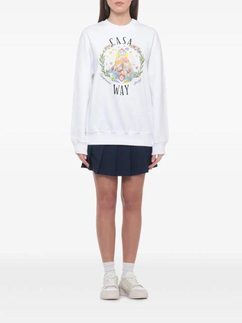 Casablanca graphic-print sweatshirt - White