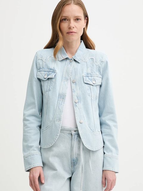 Alohas kurtka jeansowa Casilda kolor niebieski przejściowa R100862