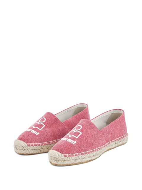 ISABEL MARANT Canae logo-embroidered flat espadrilles - Pink